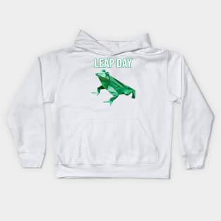 Leap Day Origami Frog - PanfurWare LLC Kids Hoodie